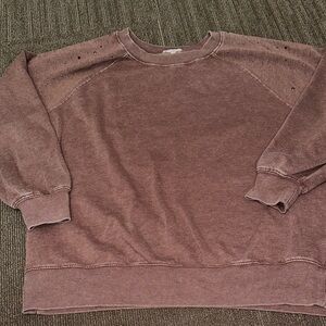 Maurices Women's Mauve Crew Neck Sweater